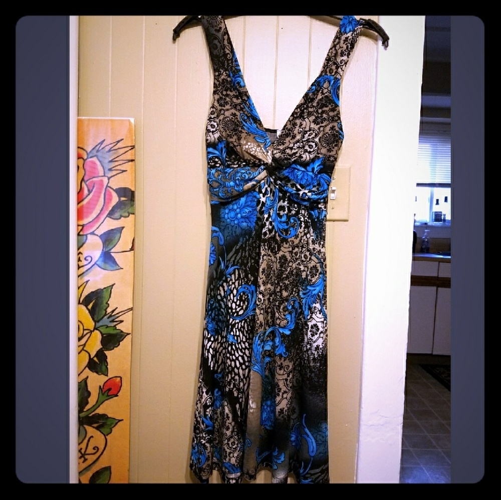 Blue💙& Black🖤 Dress